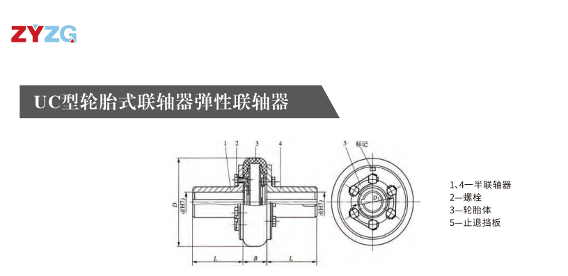 UC型轮胎式联轴器